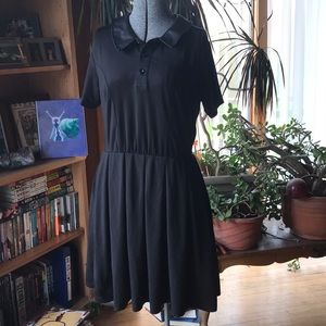 Killstar Faux Leather Collar Dress